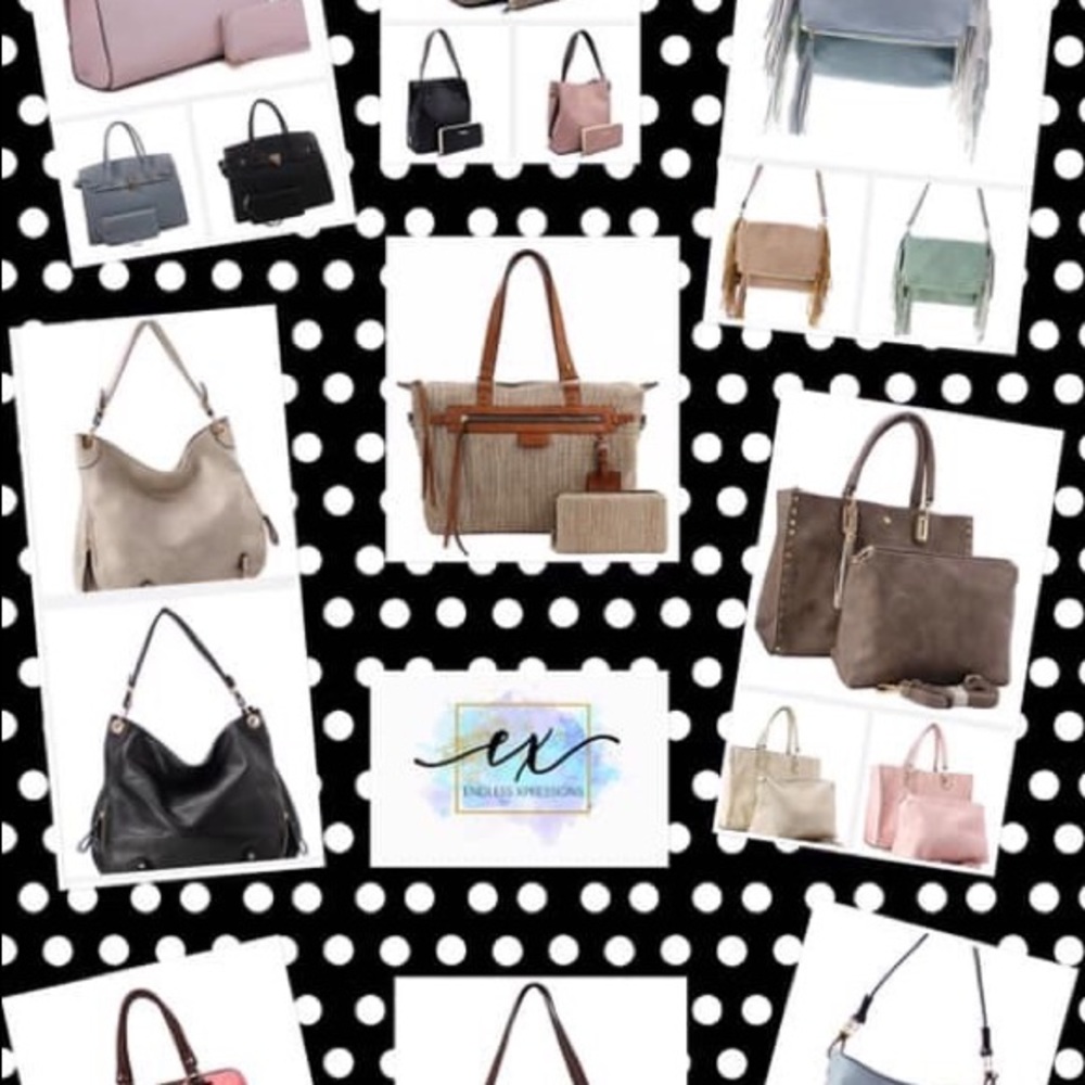 Purses of all sizes and colors